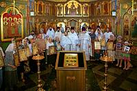 Освящение приделов Сергиевского храма села Алмазова