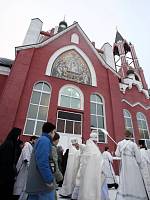 Великое освящение Троицкого собора города Щелкова
