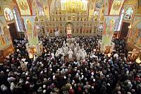 Великое освящение Троицкого собора города Щелкова