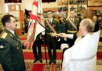 Освящение знамени в&nbsp;Учебном центре Железнодорожных войск