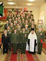 Освящение знамени в&nbsp;Учебном центре Железнодорожных войск