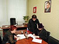 Подписание соглашения между Орехово-Зуевским благочинием и&nbsp;педагогическим колледжем