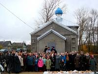 Возобновление богослужений в&nbsp;деревне&nbsp;Савинской