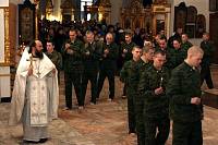 Крещение солдат в Богоявленском соборе Ногинска
