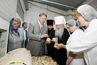 Освящение цеха по выпечке просфор на ЗАО "Щелковохлеб"