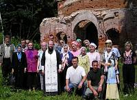 Первый молебен в Большой Дубне