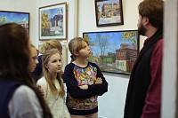 Ученики детской школы искусств Богоявленского собора в Ногинском отделении Союза художников России