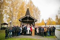 Освящение часовни в честь блаженной Матроны Московской на территории АО «Газпром космические системы» г. Щелково