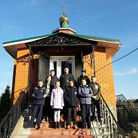 Урок «Духовное краеведение Подмосковья» в Серафимовском храме деревни Юркино