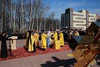 Освящение креста для Князь-Владимирского храма в Балашихе