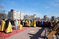 Освящение креста для Князь-Владимирского храма в Балашихе