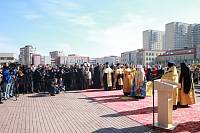 Освящение креста для Князь-Владимирского храма в Балашихе