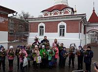 Школьники в храме блаженной Ксении Петербургской г. Орехово-Зуево