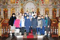 Школьники в Троицком соборе г. Щелково
