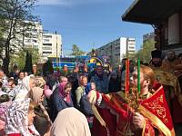 Детский крестный ход в Богородицерождественском соборе г. Орехово-Зуево