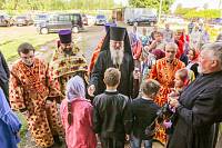 Архиерейское богослужение в Троицком храме г. Дрезны