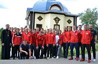 Молебен перед началом футбольного турнира в Орехово-Зуеве