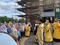 Престольный праздник в Воскресенском храме села Ильинский Погост