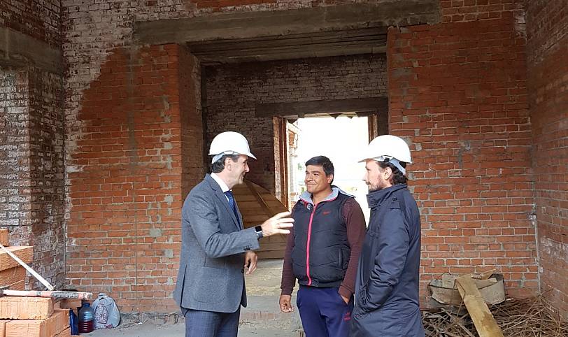 Визит главы городского округа Шатура на место строительства Никольского храма