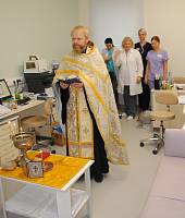 Молебен в отделении патологии Щелковского перинатального центра