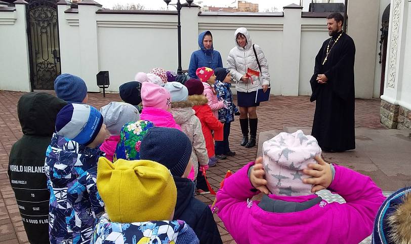 Воспитанники детского сада «Малыш» в храме иконы Божией Матери «Спорительница хлебов» г. Щелково