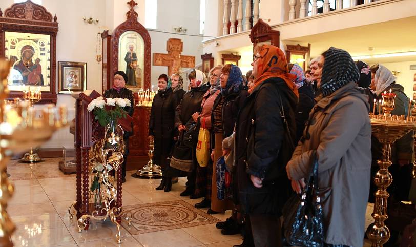 Сотрудники военкомата в храме блаженной Матроны г. Ногинска
