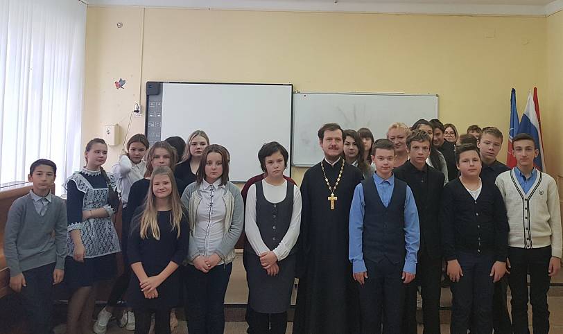 Урок в Краснознаменской школе