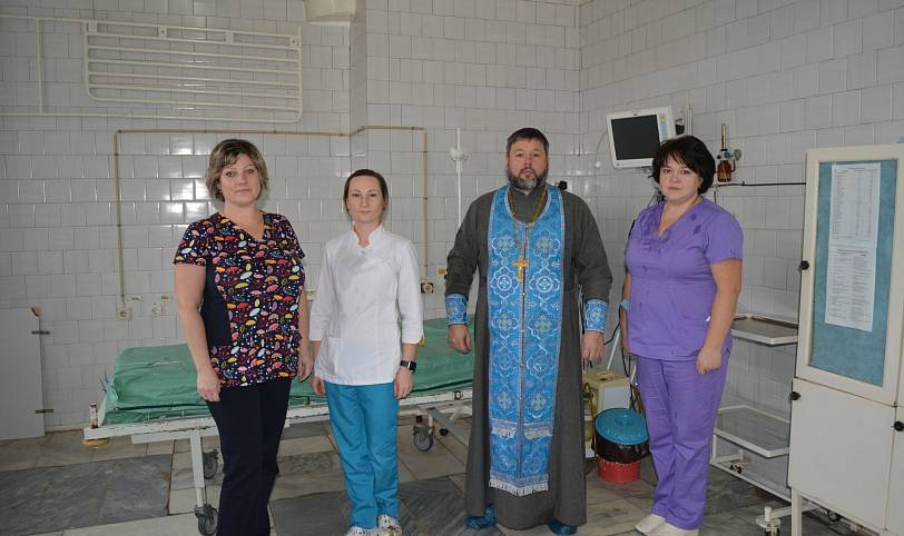 Освящение реанимационного отделения в Давыдове