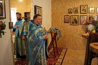 Освящение креста и первая Литургия в храме иконы Божией Матери «Боголюбская» деревни Мишнево