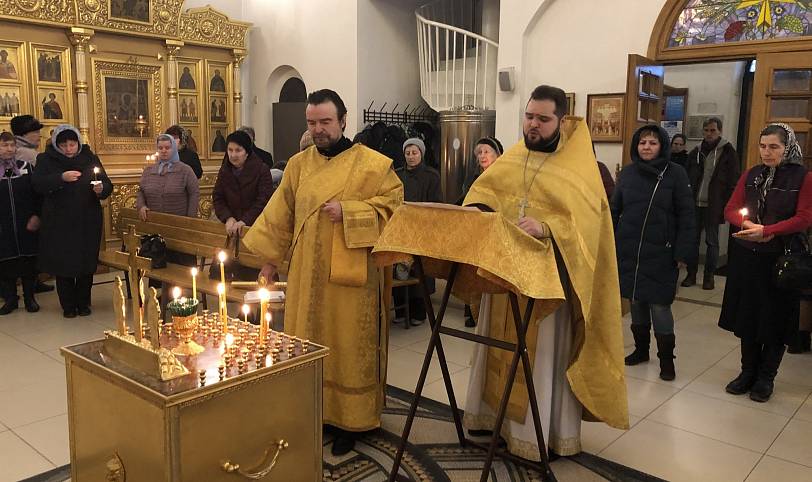 Панихида в Александро-Невском храме Балашихи