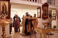 Новогодний молебен в храме блаженной Матроны в Ногинске