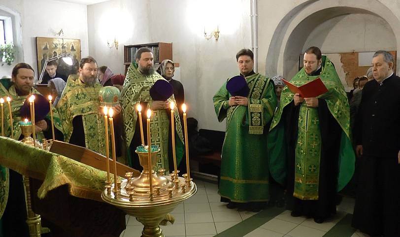 Молебен в Серафимовском храме села Федино