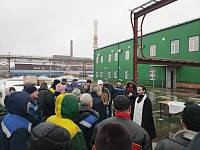 Освящение завода пластификаторов в Рошале