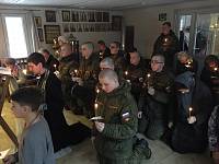 Встреча с военнослужащими в поселке Загорянский