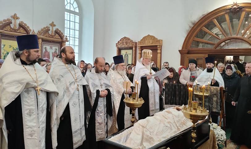 Отпевание игумена Иова (Кузьмина)