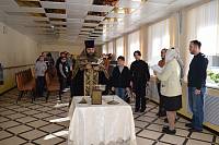 Молебен в социальном центре «Империя ремесел» села Ильинский Погост