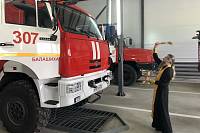 Освящение пожарной части в Саввино