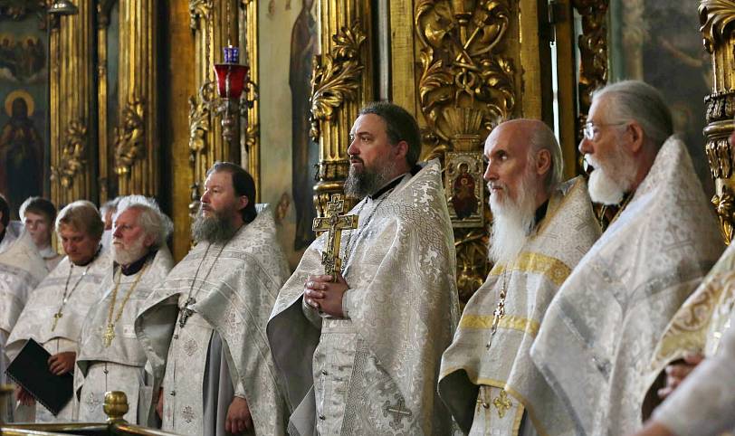 Отпевание протоиерея Евгения Абехтикова