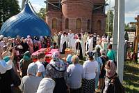 Установка купола и креста на Богородицерождественский храм в Савостьянове