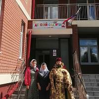 Освящение детского сада в Куровском