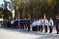 Освящение боевого воинского знамени Щелковского казачьего Цесаревича Алексия кадетского отряда