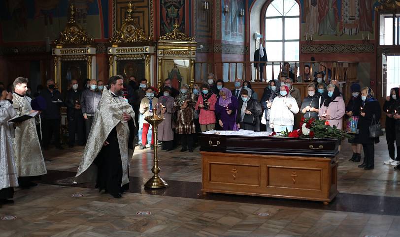 Отпевание председателя совета ветеранов Богородского округа Марьяна Курашевича