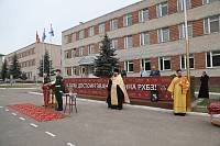 Освящение иконы благоверного князя Андрея Боголюбского в учебном центре войск РХБЗ