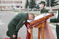 Освящение иконы благоверного князя Андрея Боголюбского в учебном центре войск РХБЗ