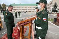 Освящение иконы благоверного князя Андрея Боголюбского в учебном центре войск РХБЗ