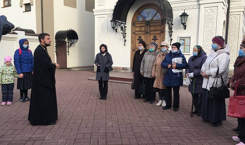 Члены клуба «Преображение» в храме иконы Божией Матери «Спорительница хлебов» г. Щелково