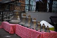 Освящение колоколов в Троицком храме Железнодорожного
