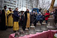 Освящение колоколов в Троицком храме Железнодорожного