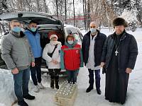 Доставка крещенской воды ветеранам в Щелкове