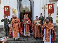 Престольный праздник в Георгиевском храме при 38-й гвардейской бригаде управления ВДВ Российской Федерации